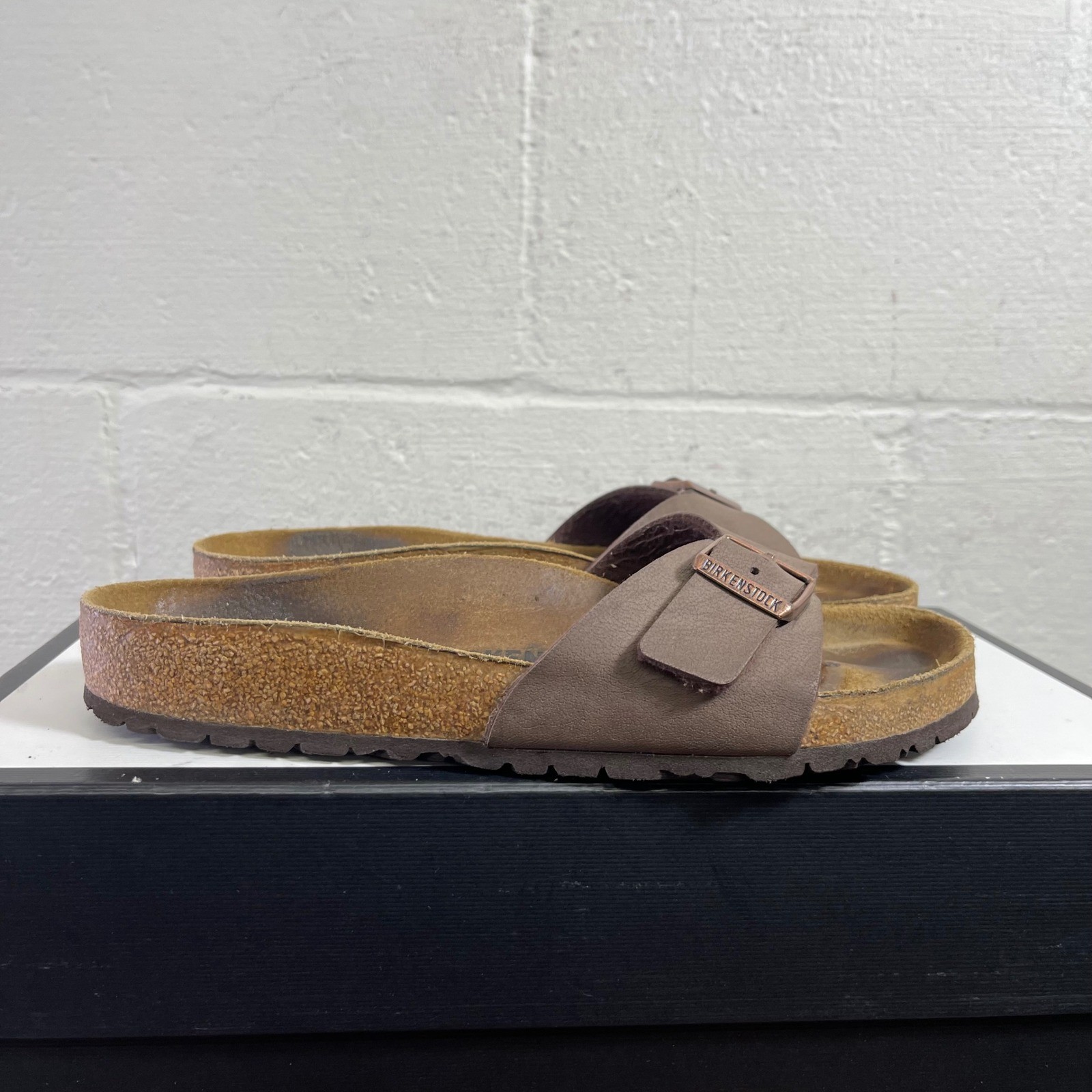 Birkenstock Madrid Mocha Brown Slide Sandals Slip On Women’s Size 39 EU/8 US
