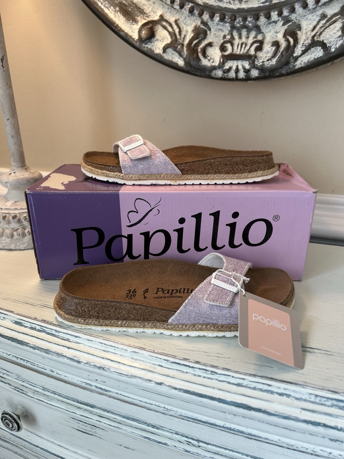 Birkenstock Papillio Madrid Pap Sandal Women’s EU 36 US 5 Beach Purple NWB OB