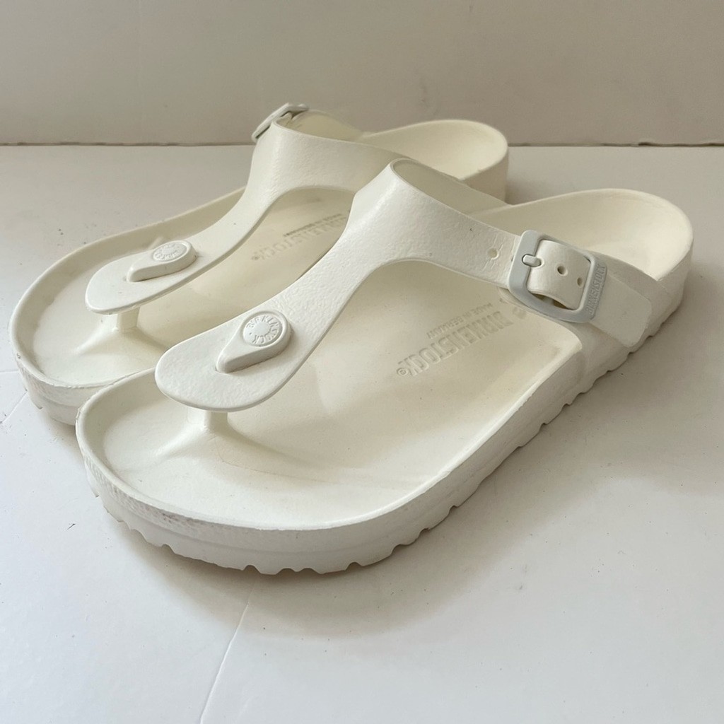 Birkenstock Gizeh Essentials EVA Classic White Slide Sandal unisex size M4/W6