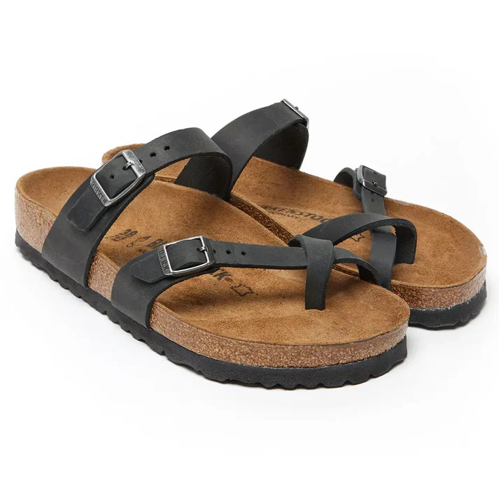 Free Shipping Birkenstock Mayari Birko-Flor Black Sandals Women’s Shoes NWB