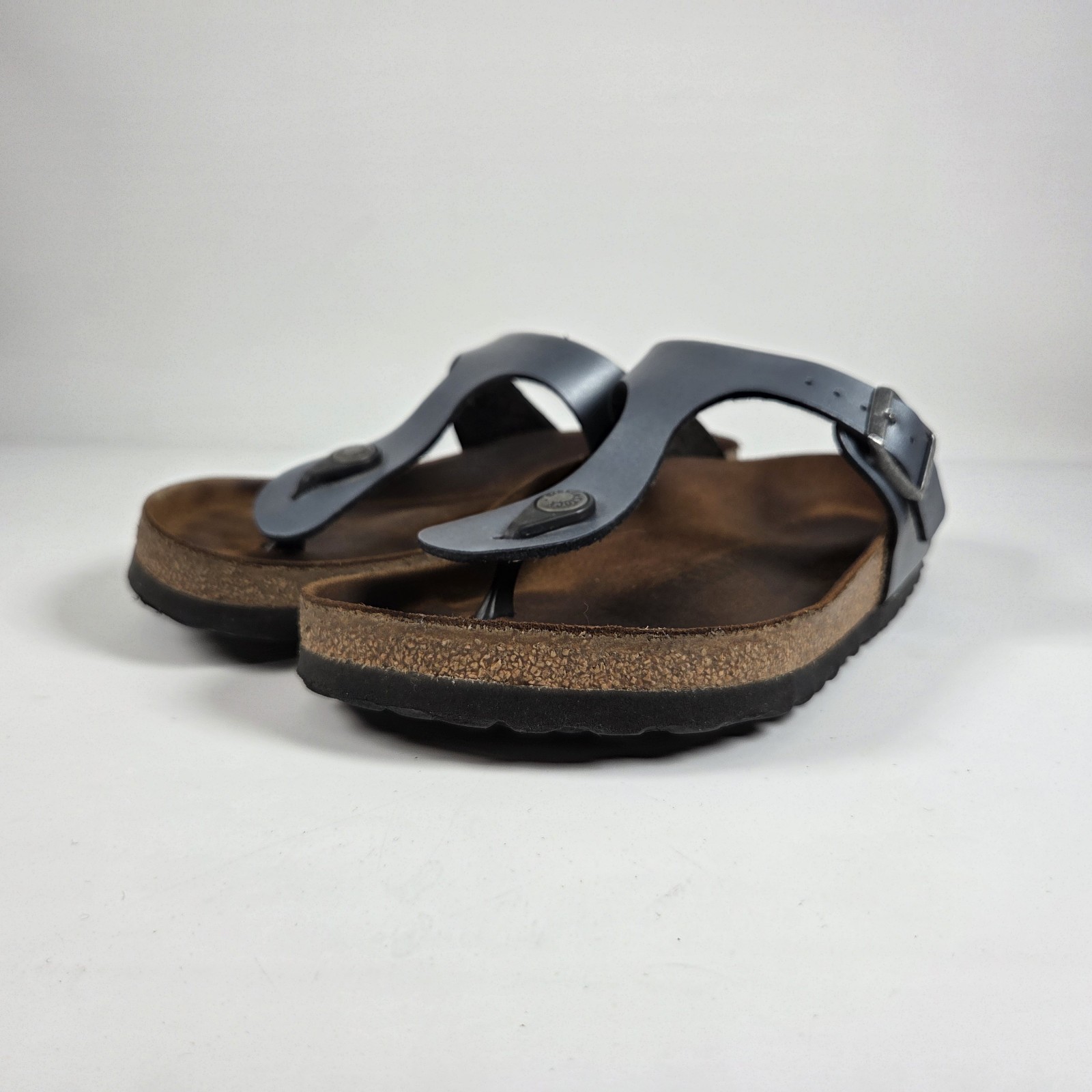 Birkenstock Papillio Gizeh Icy Metallic Azure Blue Size 36