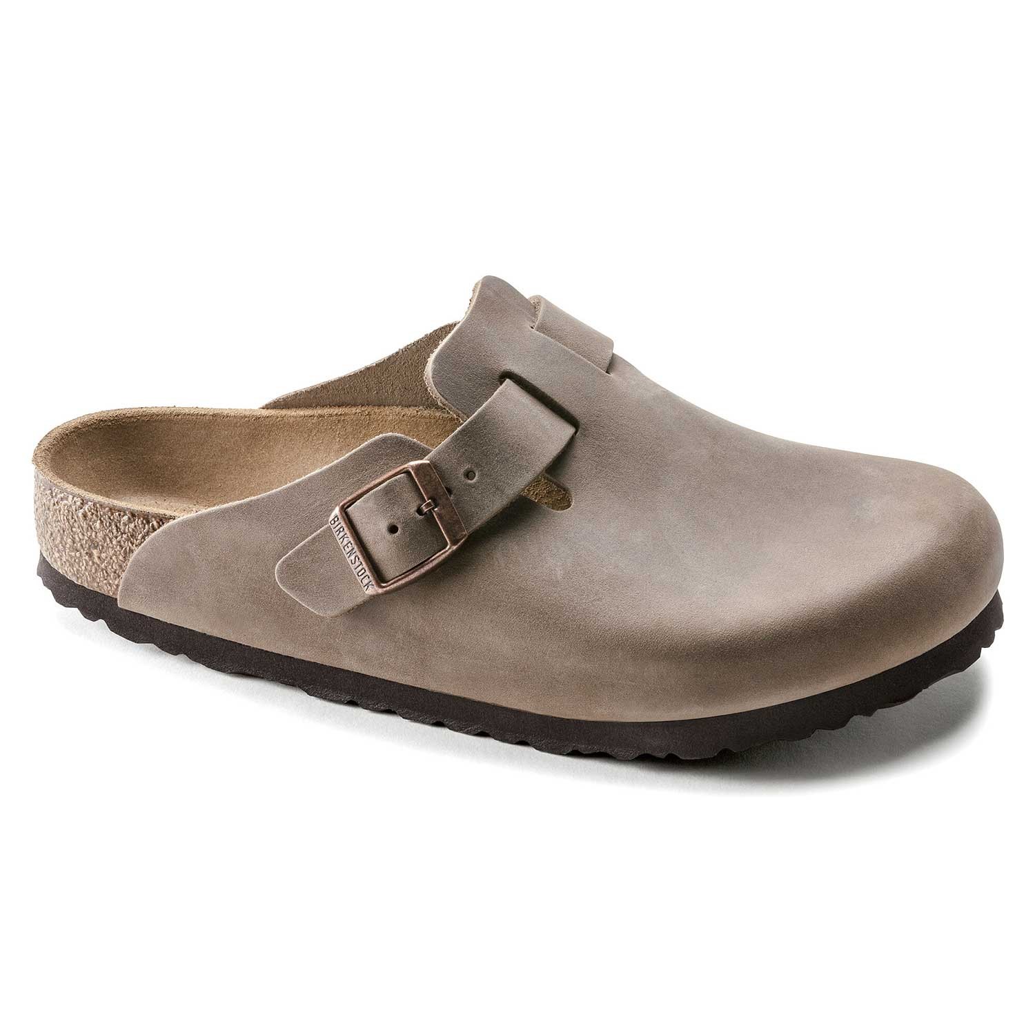 Birkenstock Boston Oiled Leather Sandals – Tobacco Brown