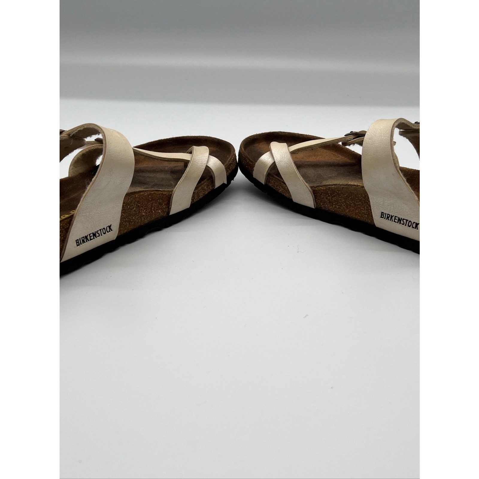 Birkenstock Mayari Pearly Cream Sandals Size: Women’s 8