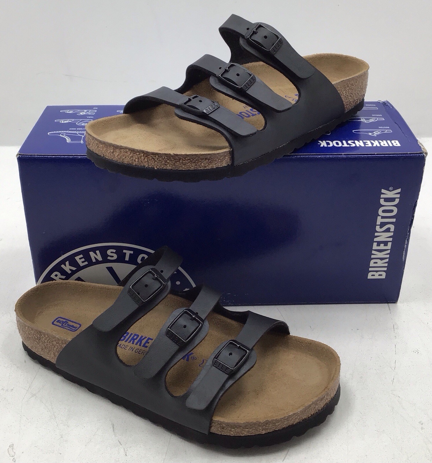 Birkenstock Women’s Florida BS Sandals In Black US Size 6