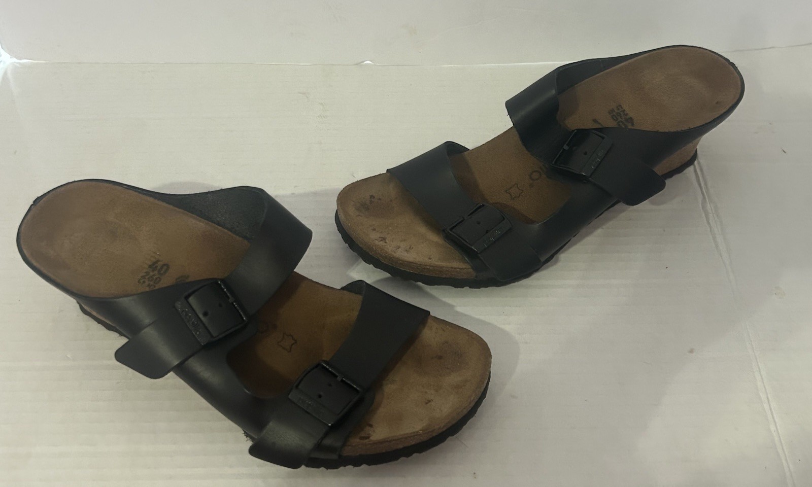 Birkenstock Papillio Dorothy Women L 9 40 Wedges/Sandals Birko-Flor Black j260