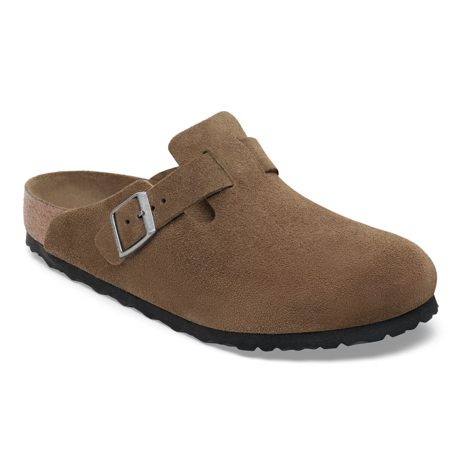 BIRKENSTOCK Boston Dark Tea Tonal Suede 139BKU