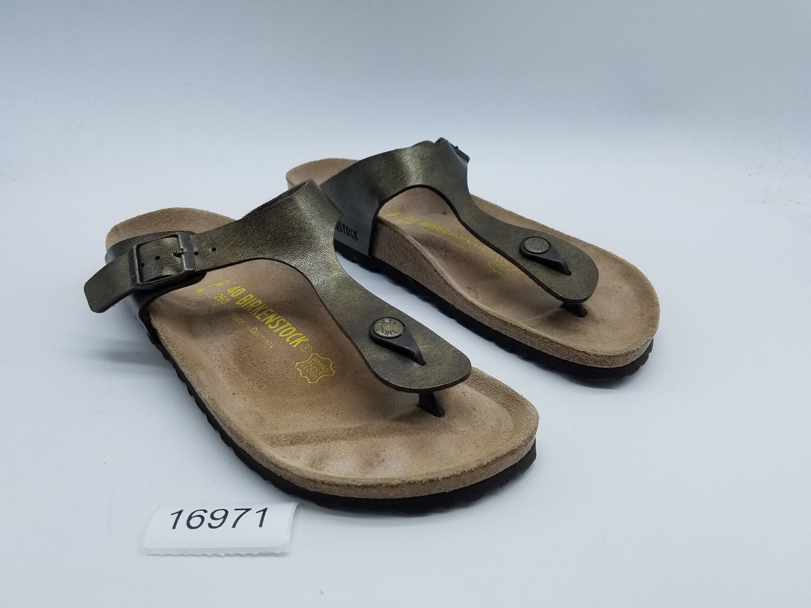 Birkenstock Gizeh Women’s Size 9 Narrow Hard Footbed Thong Sandals *Worn once