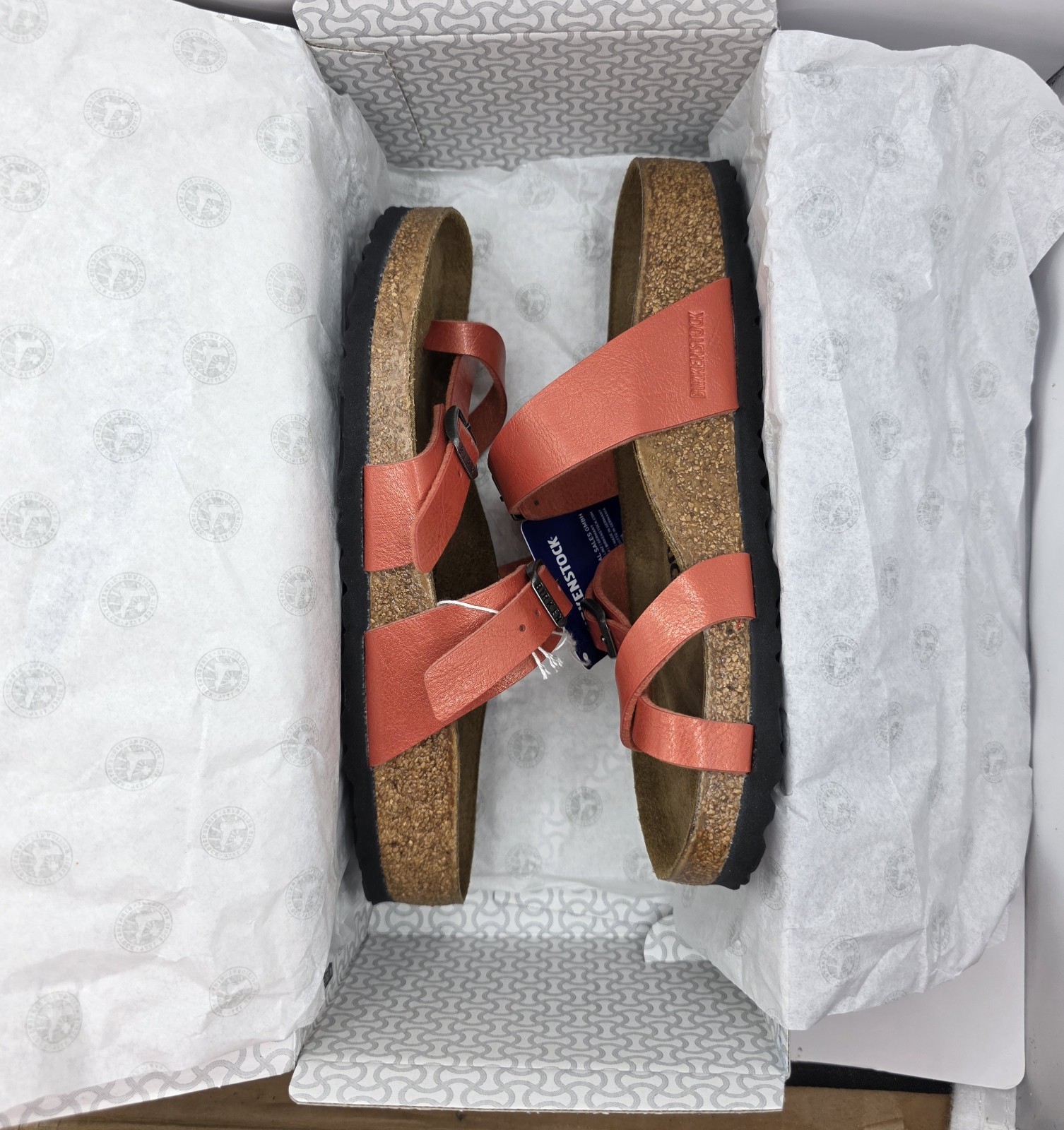 Birkenstock Mayari Birko Flor Graceful Mars Red Color Regular Wide