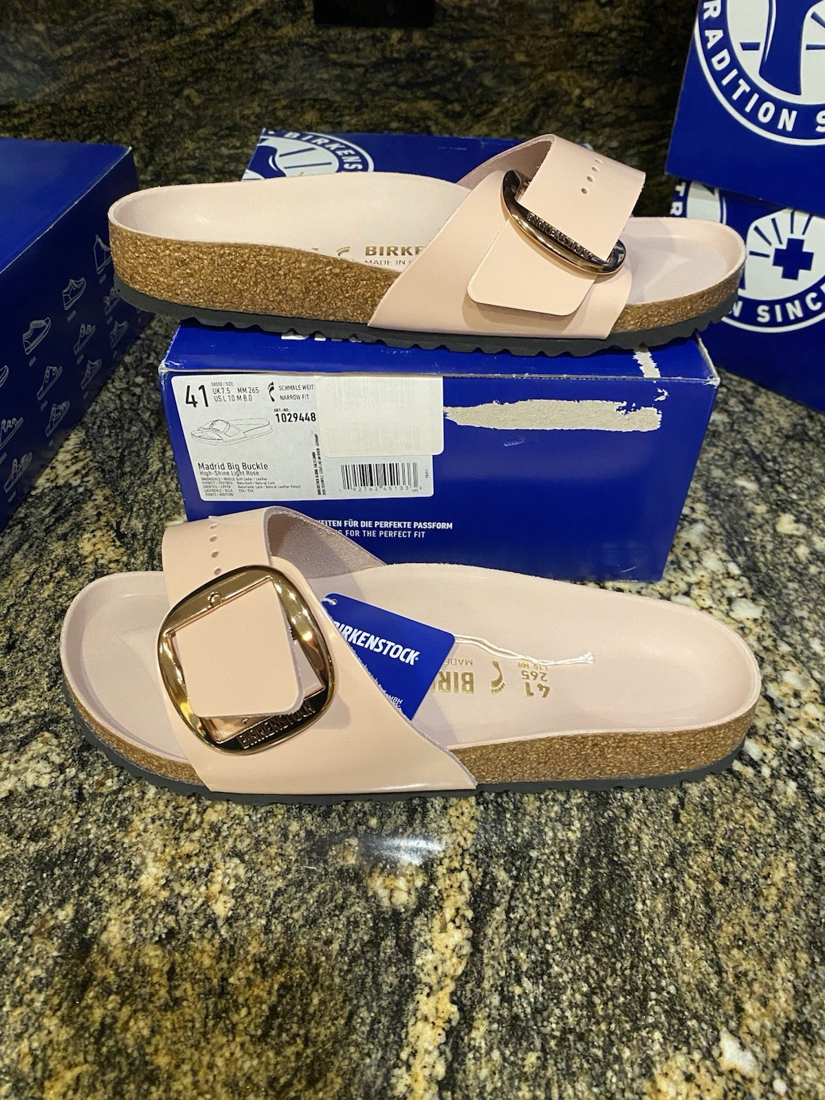 New Womens Birkenstock Madrid Big Buckle Sandals, size 10 Narrow