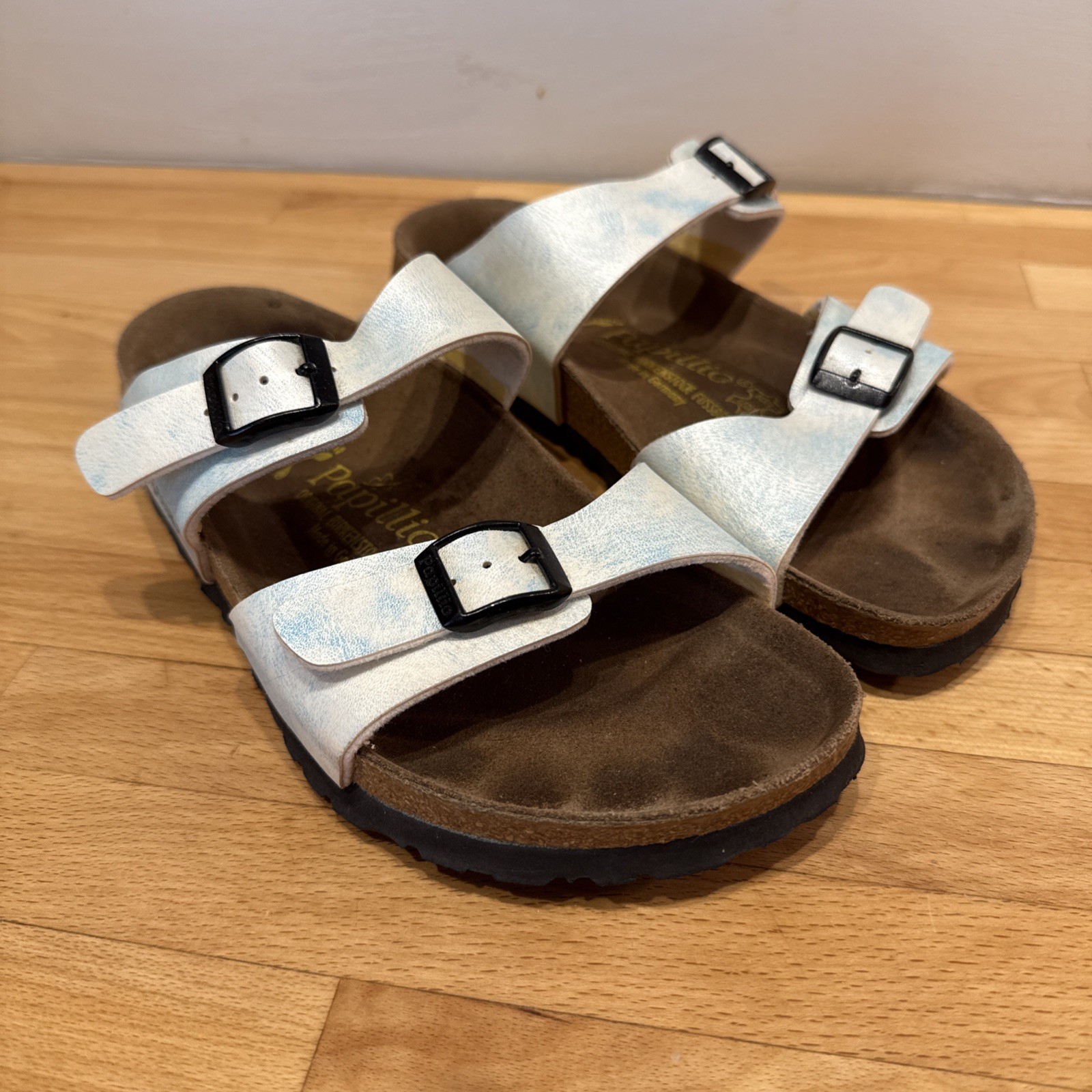 Birkenstock Papillio Boston Light Blue Tie-dye Women’s 8, Free Shipping