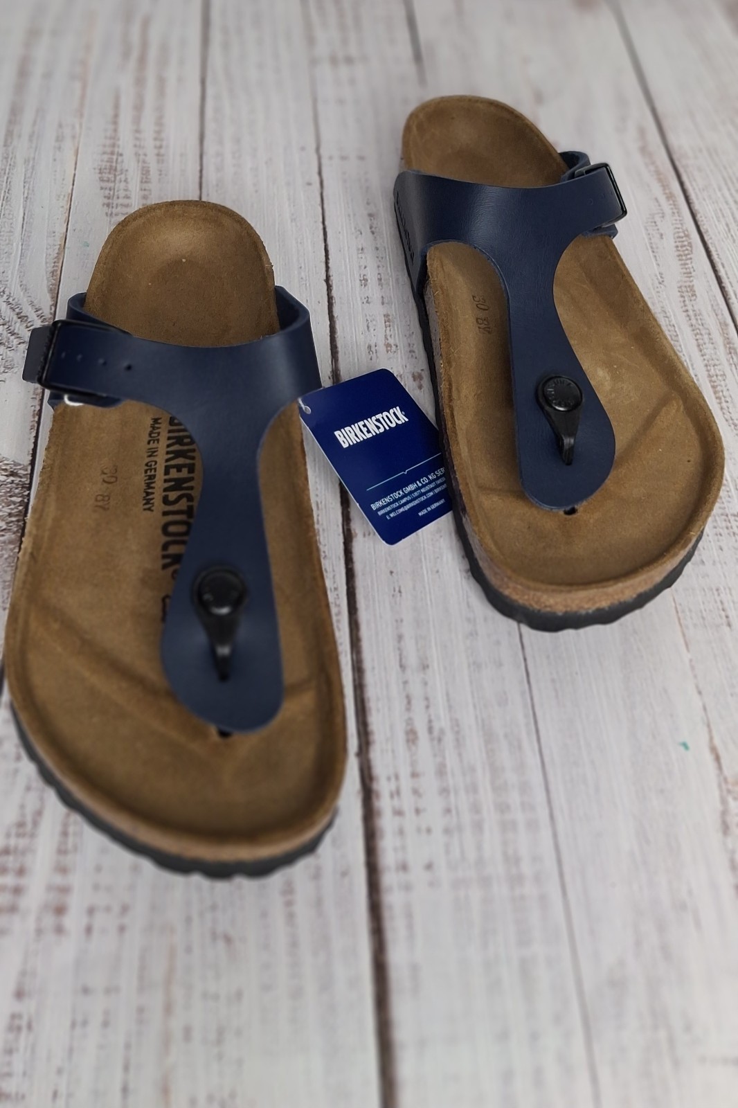 Birkenstock Gizeh Blue Navy Thongs Sandals Flip Flops Shoes regular 36/US 5-6