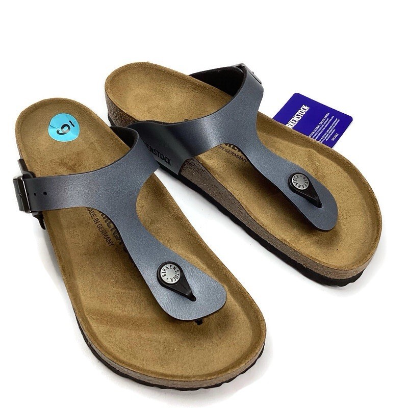 Birkenstock Gizeh Birko-Flor Gray Thong Sandal Size 6 NEW!