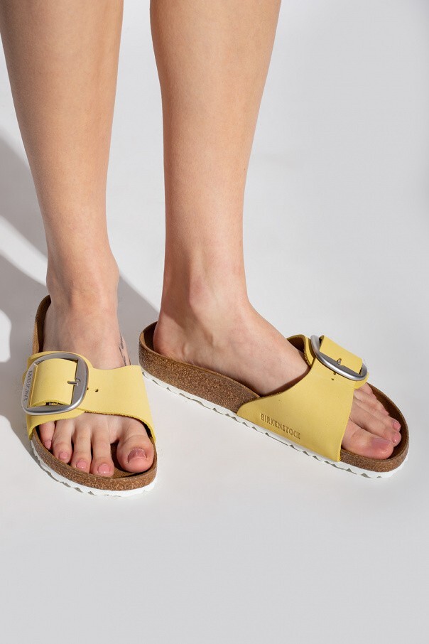 Birkenstock Madrid Big Buckle Popcorn Yellow Nubuck Size 38 Narrow New