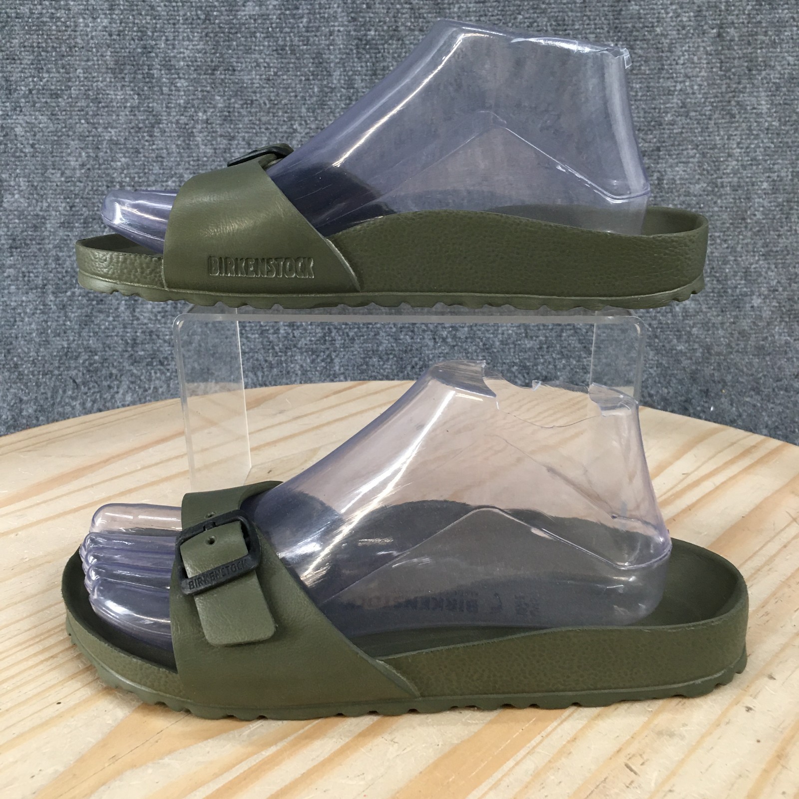 Birkenstock Madrid Eva Sandals Womens 38 Slide Slip On Comfort Low Top Green