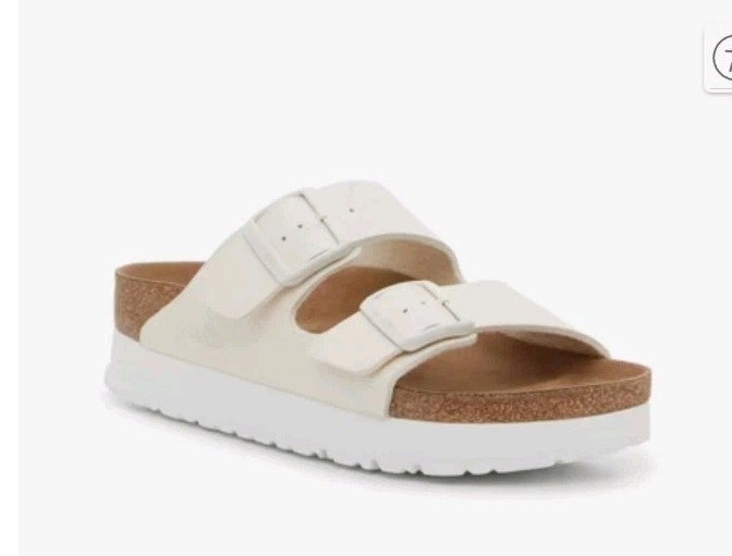 Birkenstock Papillio Arizona VEGAN Platform Sandal Slide Eu38 Women’s 7-7.5