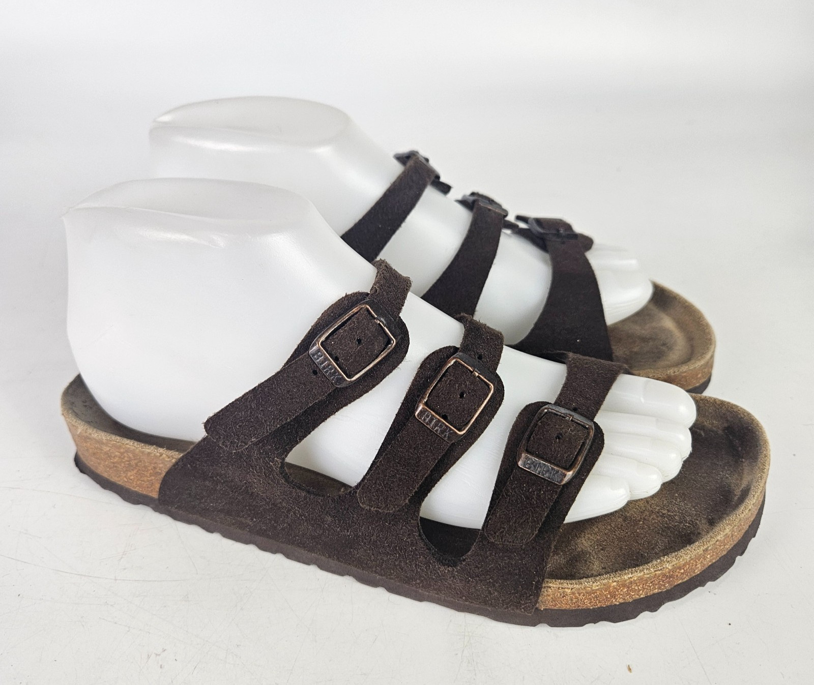 Birkenstock Florida Mocha Brown Suede Leather Sandals Slides Women’s 39 / 8