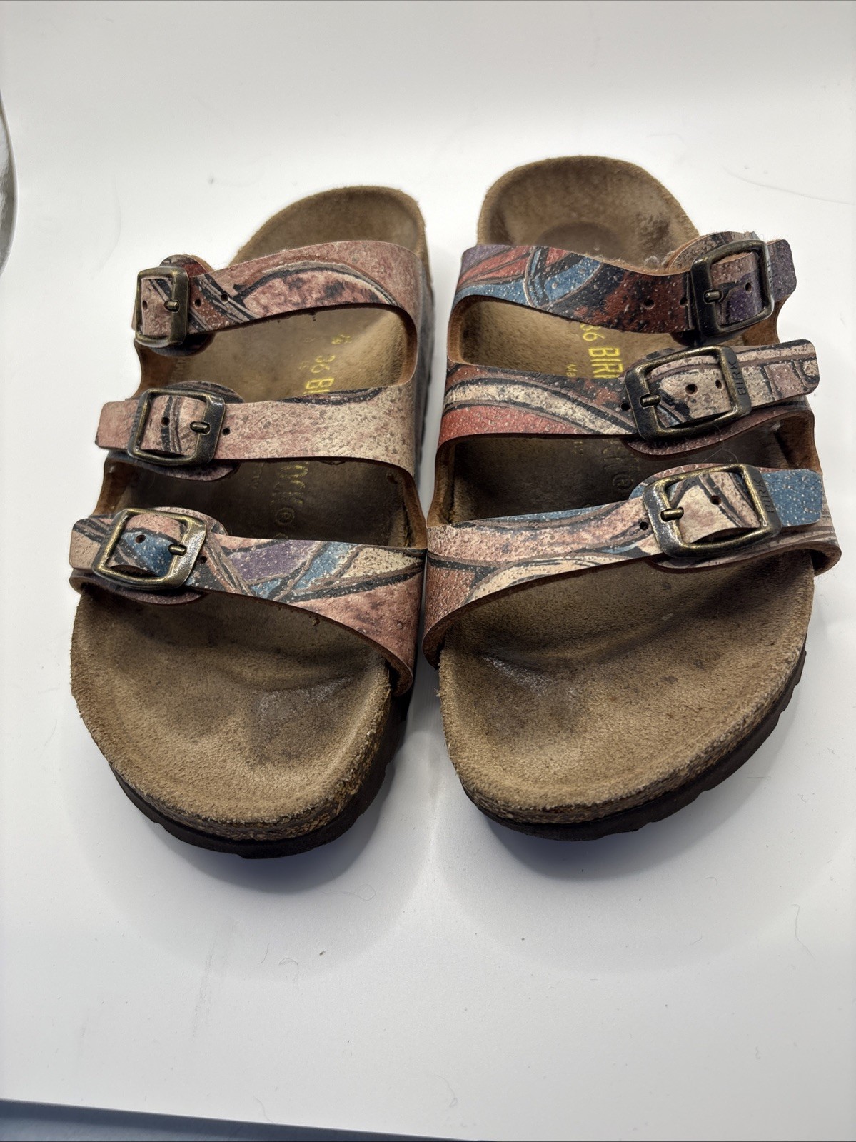 Birkenstock papillio Design 3 Strap Florida Sandals Size 36