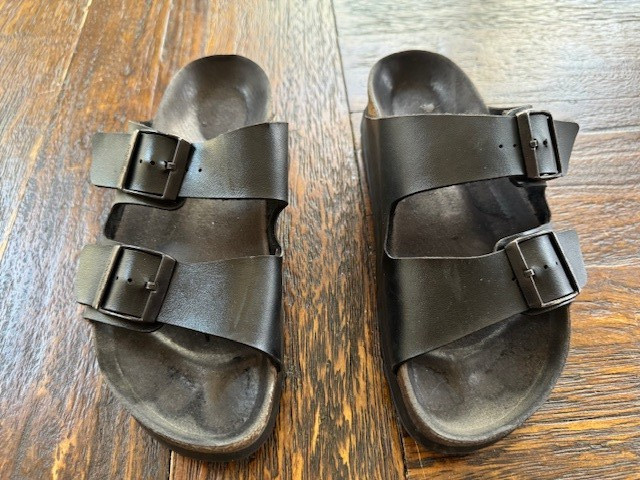 Birkenstock Papillio Arizona Platform Black Sandals EU 38 Womens 7 Mens 5 Chunky