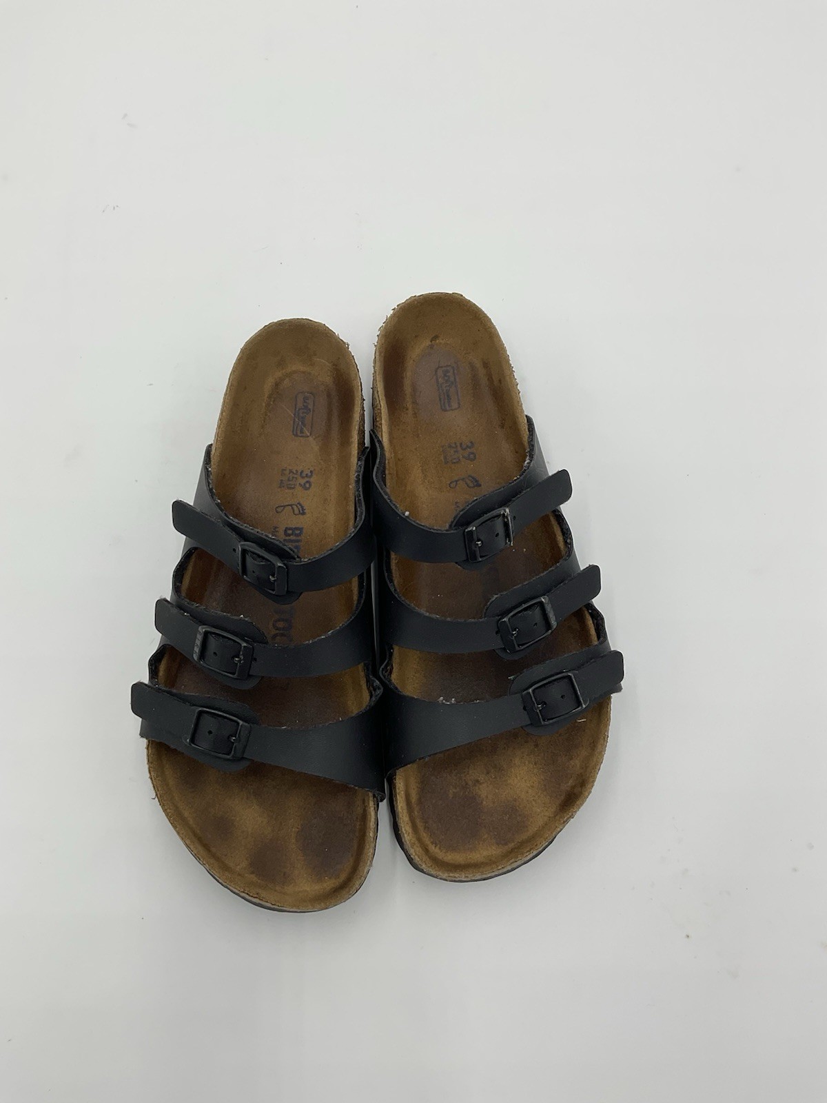 Black Birkenstock Florida Soft Sandals Women Size 38