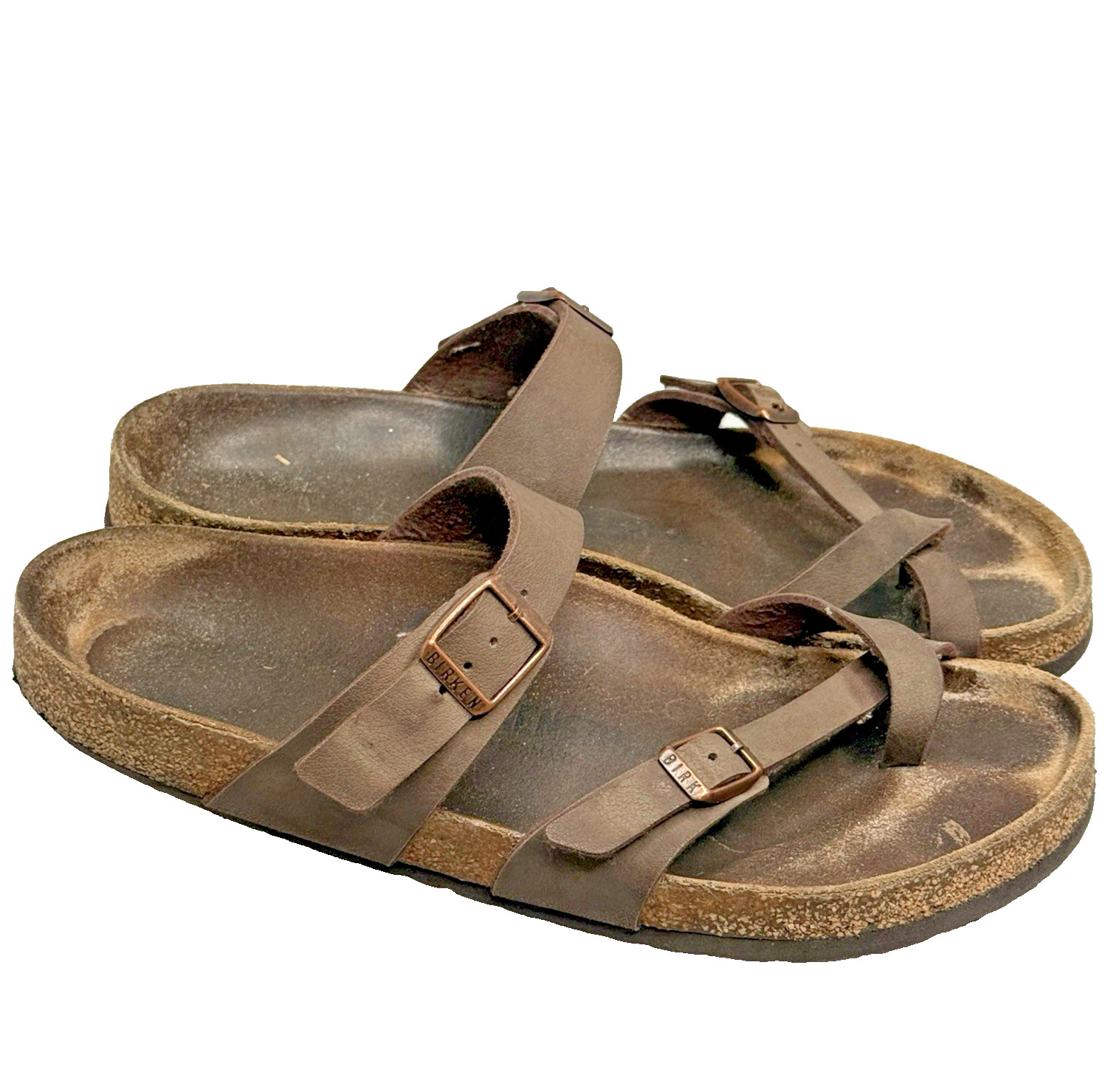 Birkenstock Mayari Brown Leather Sandals 42 Mens 9 / Womens 11 EUC – GERMANY