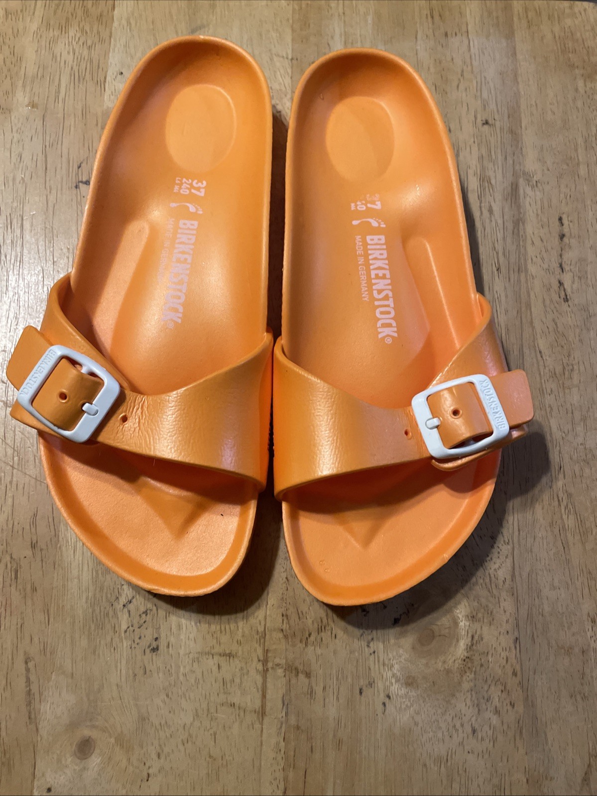 Birkenstock Madrid Eva Sandal Orange Size 37 (6-6.5) Slide Waterproof