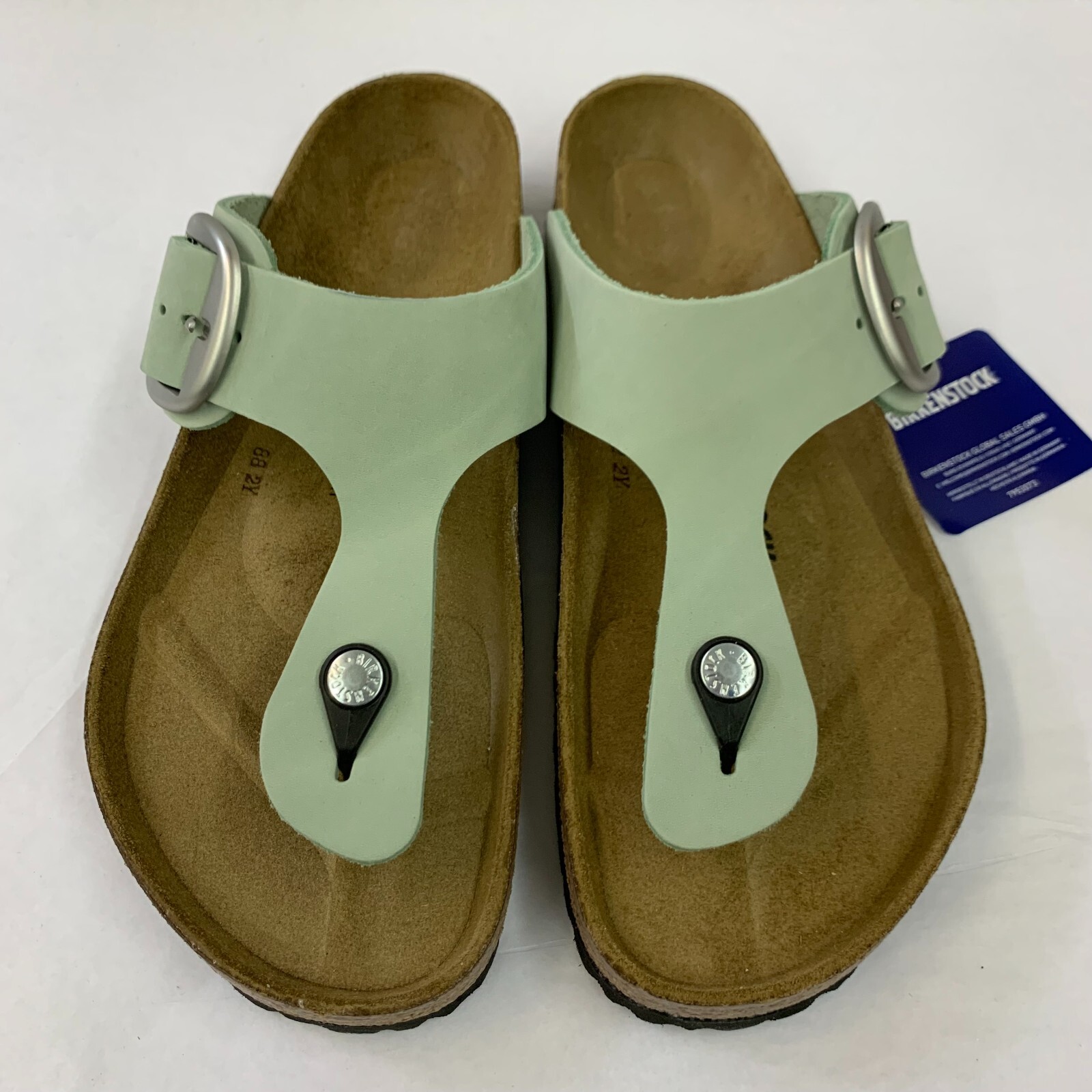 Birkenstock New w/o Box Gizeh Big Buckle Matcha Nubuck Leather Reg Select Size