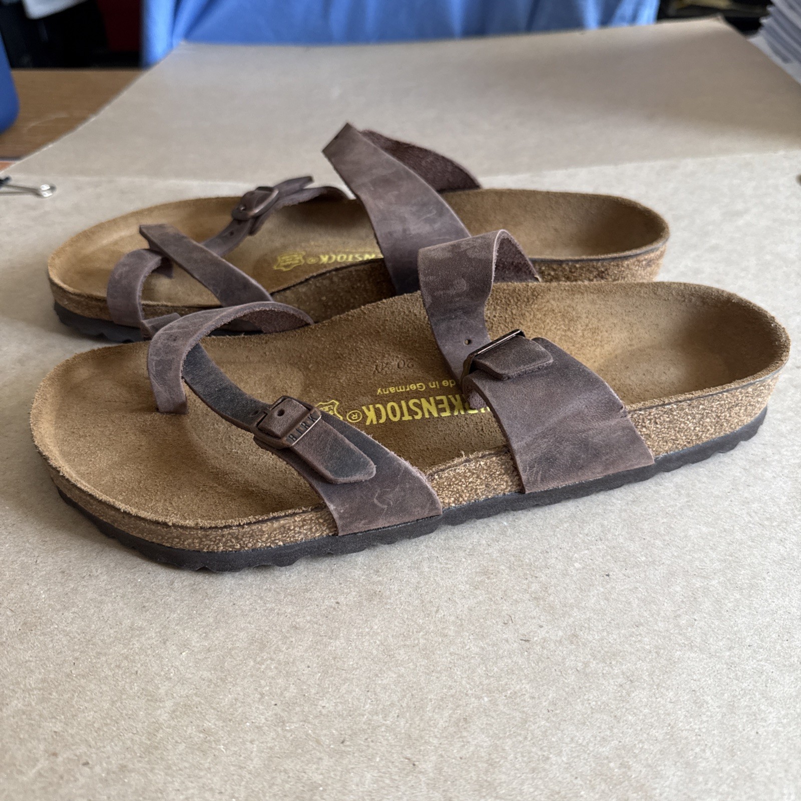 Birkenstock Oiled Leather Mayari Brown EU42 – NEW
