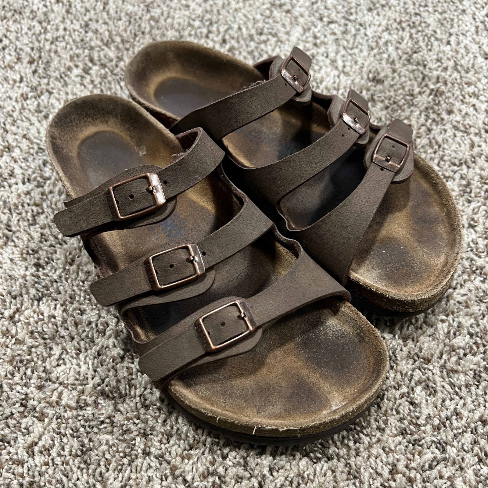 Birkenstock Florida Soft Footbed Sandals Womens EUR 37 US 6 Oiled Leather Habana
