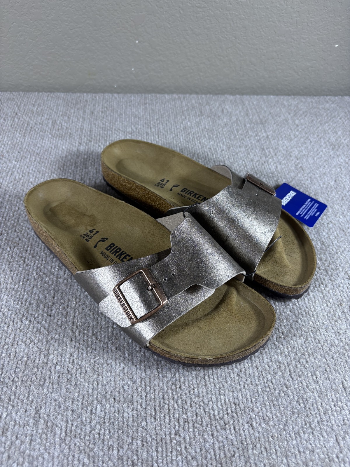 Birkenstock Madrid Big Buckle Shoes Womens Size 10 41 Slide Sandals