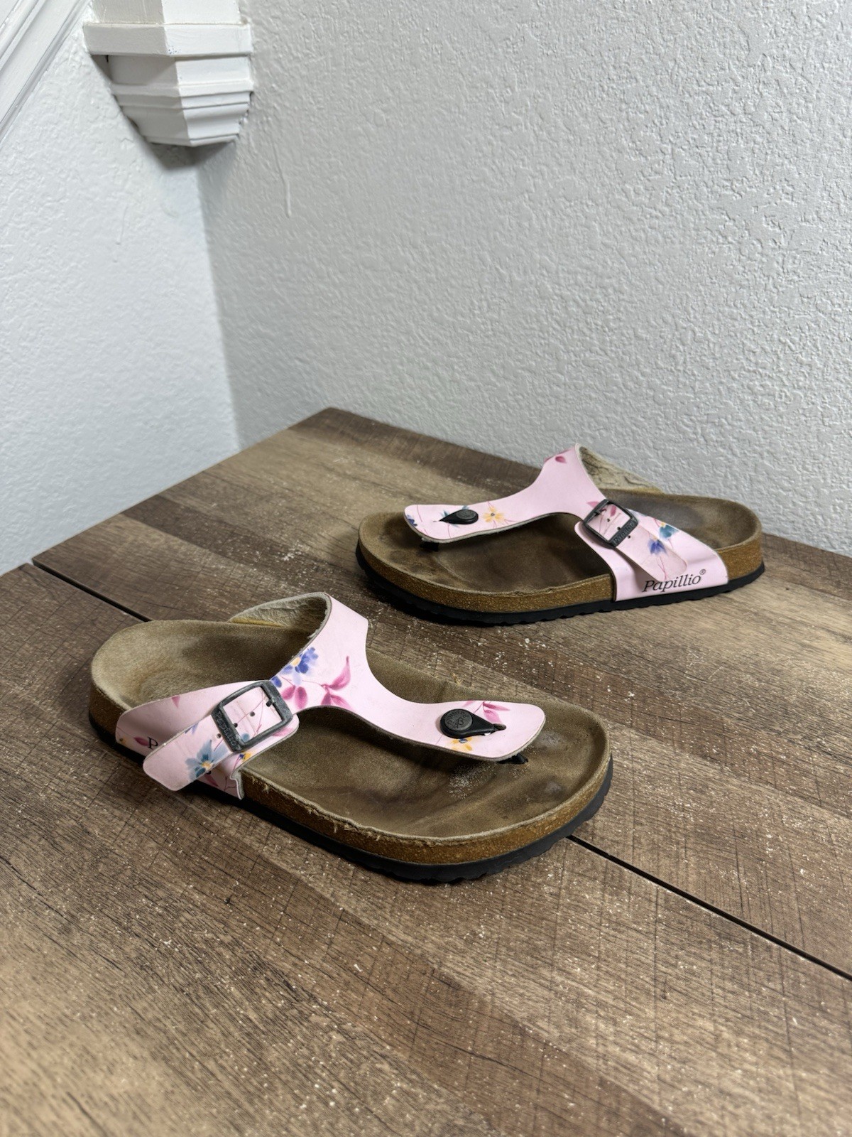 Birkenstock Papillio Gizeh Feathers Leather Sandals Size 9 EU(40)