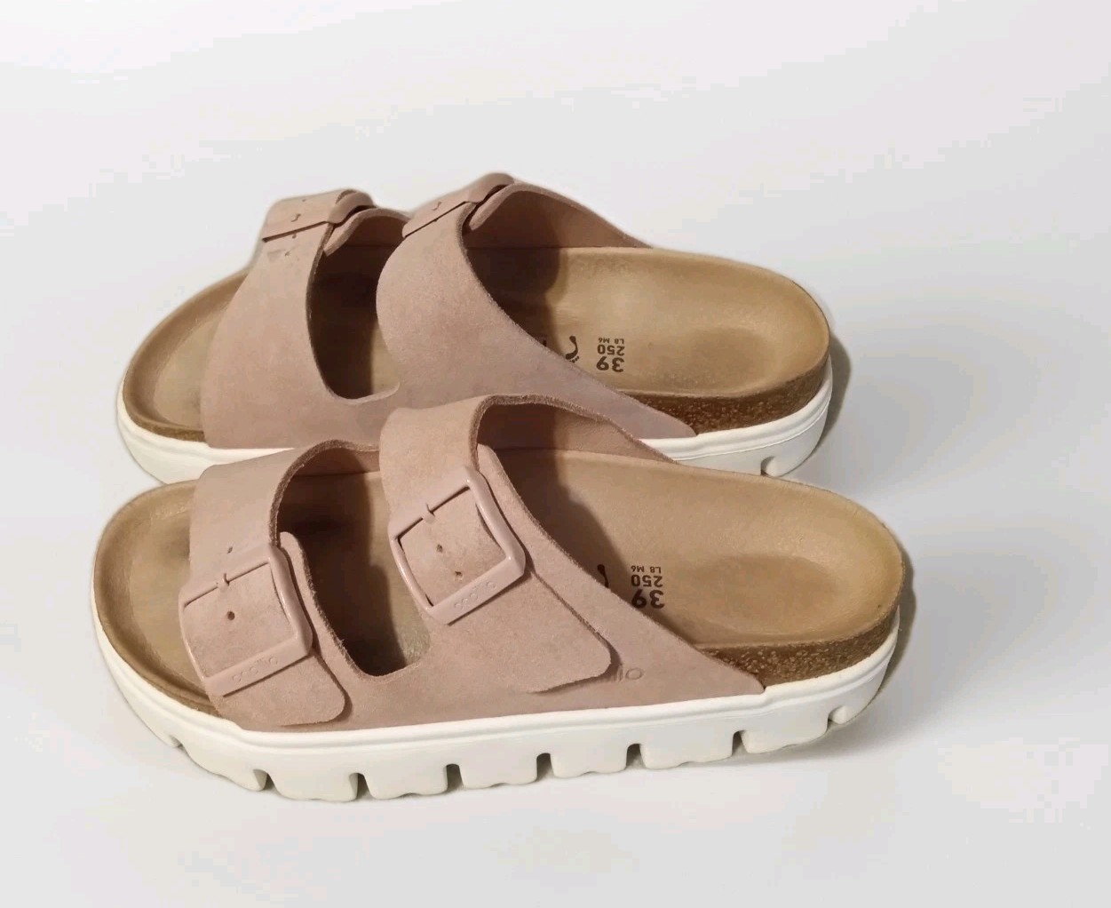 Birkenstock Papillio By Birkenstock Arizona Platform Slide Warm Sand Sz39