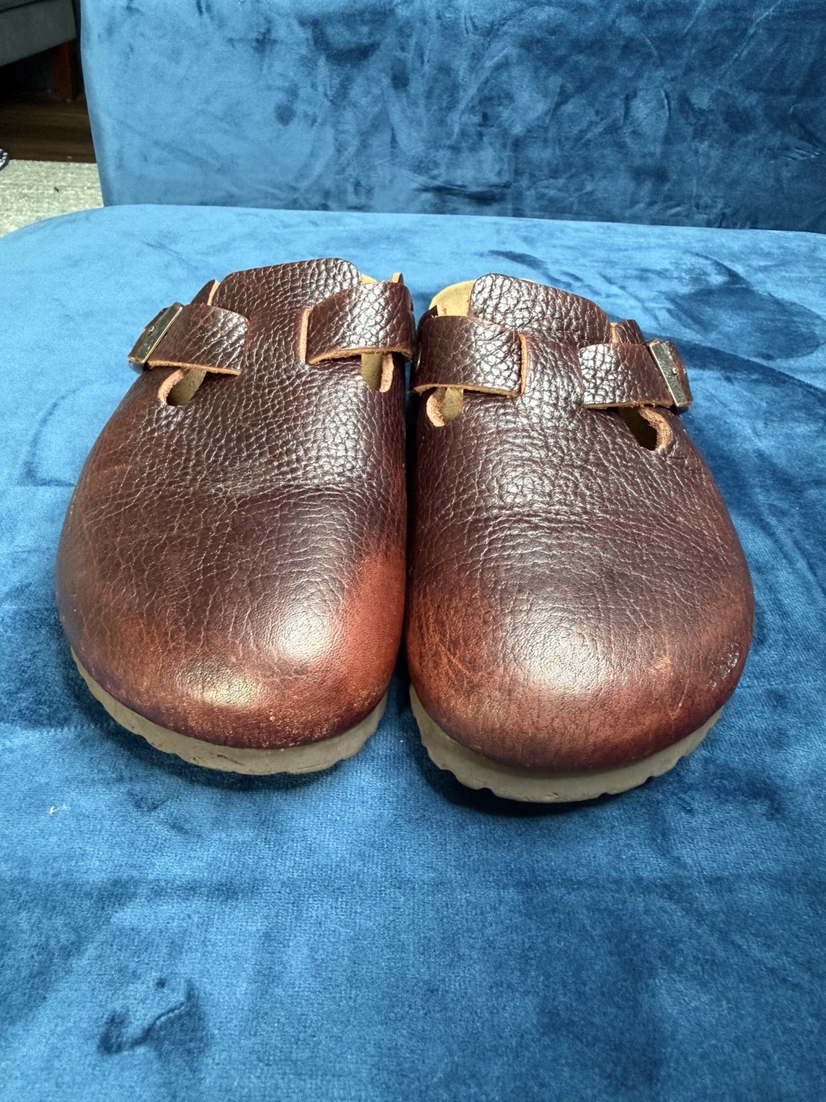 Birkenstock Boston Wire Buckle  Vintage Wood Roast Size EU 38 US 7-7.5 EUC