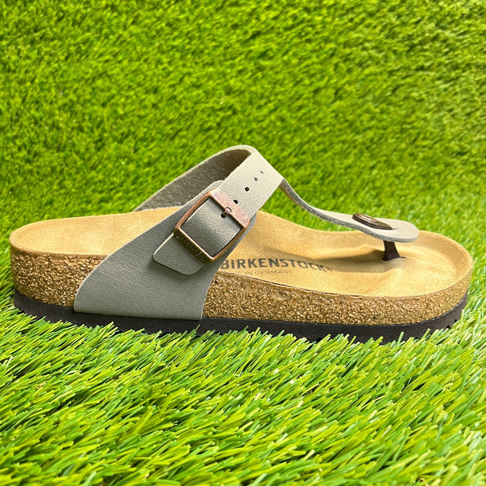 Birkenstock Gizeh Birko-Flor Womens Size 7 Mocha Brown Beach Outdoor Sandals