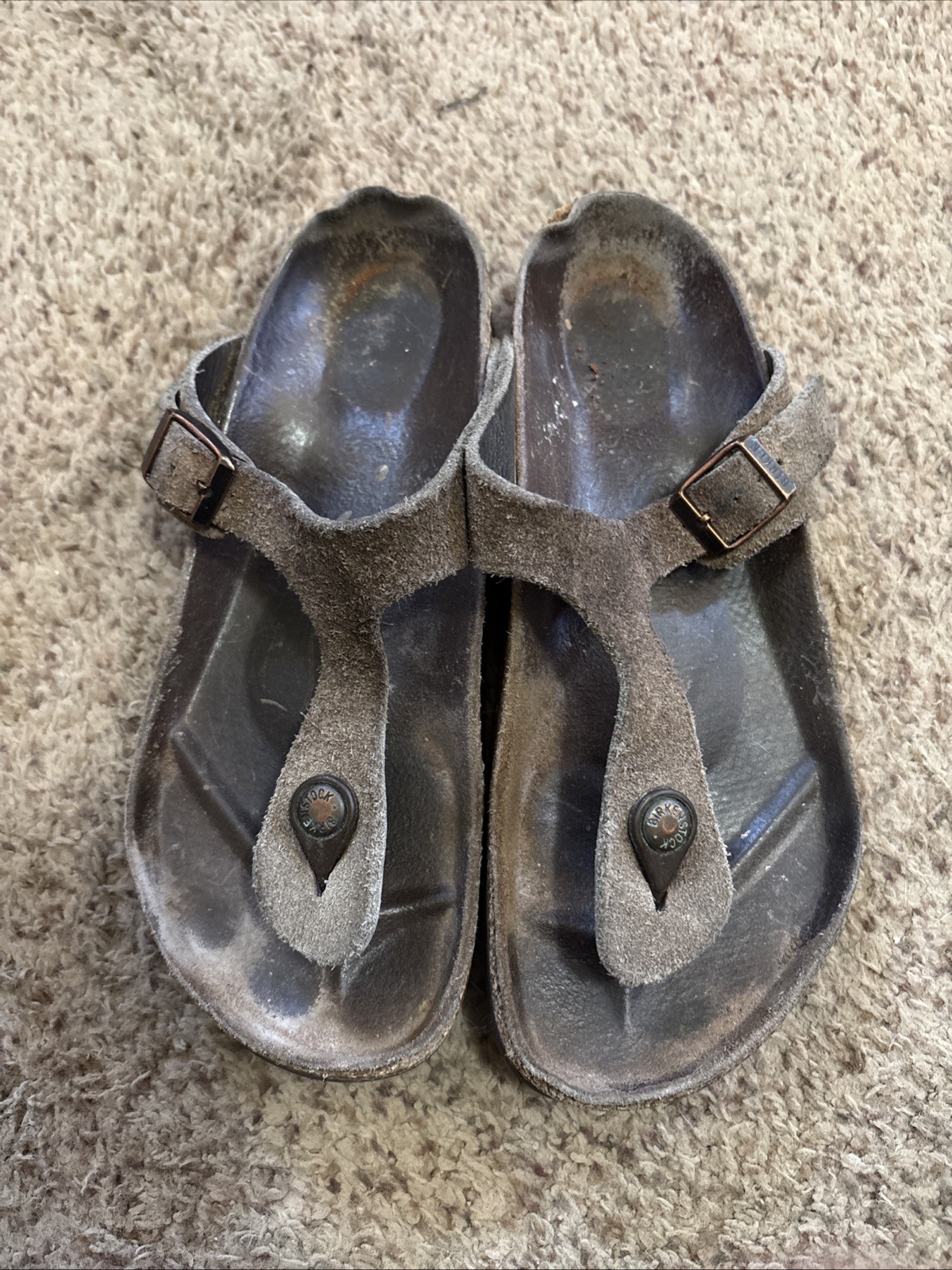 Birkenstock Gizeh Brown Sandals Style EU 39 Women’s 8 Boho Comfort Slip On