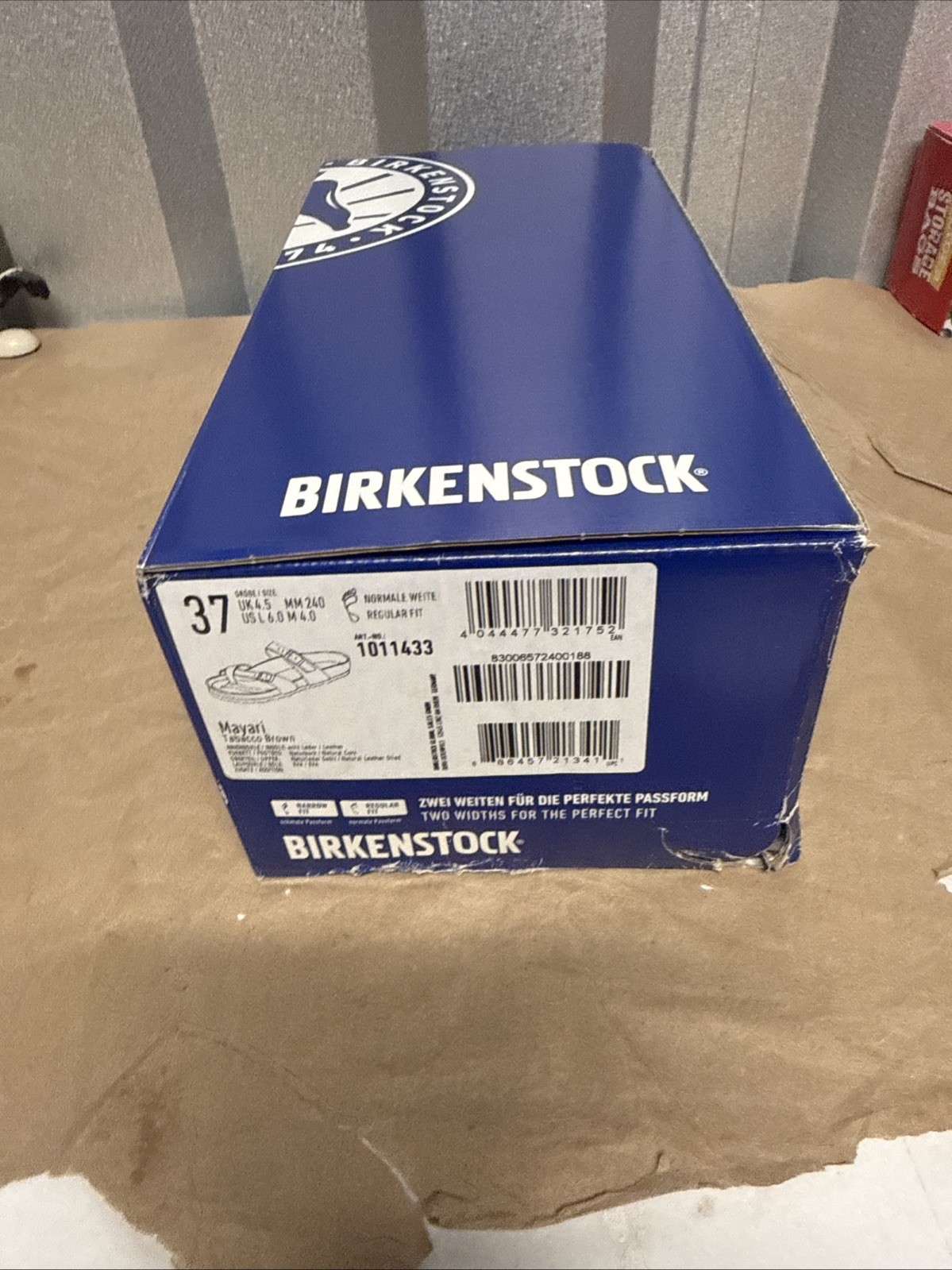 Birkenstock Mayari Oiled Leather Tobacco Brown Size 37 Regular