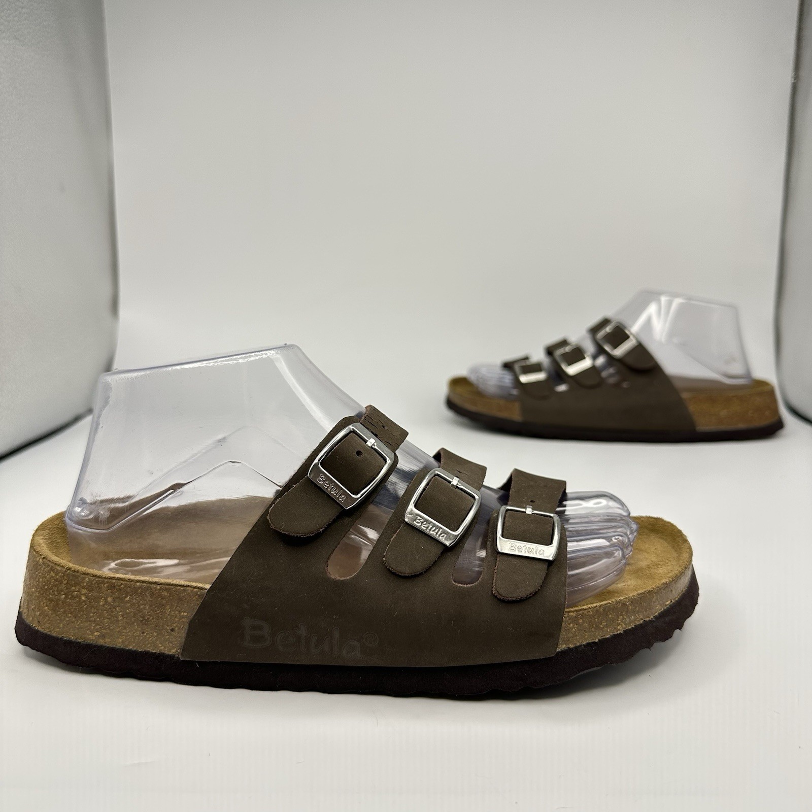 Betula by Birkenstock Florida slide Women 7 US Brown  Birko-Flor Sandal 38