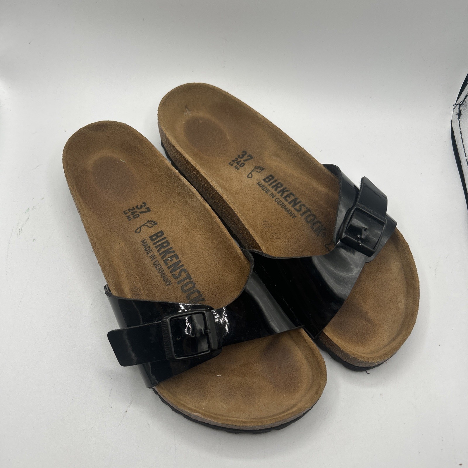 Birkenstock  Madrid Relax Birko-Flor Black Sandals Women’s Sz 37 EU 6 US Wtr