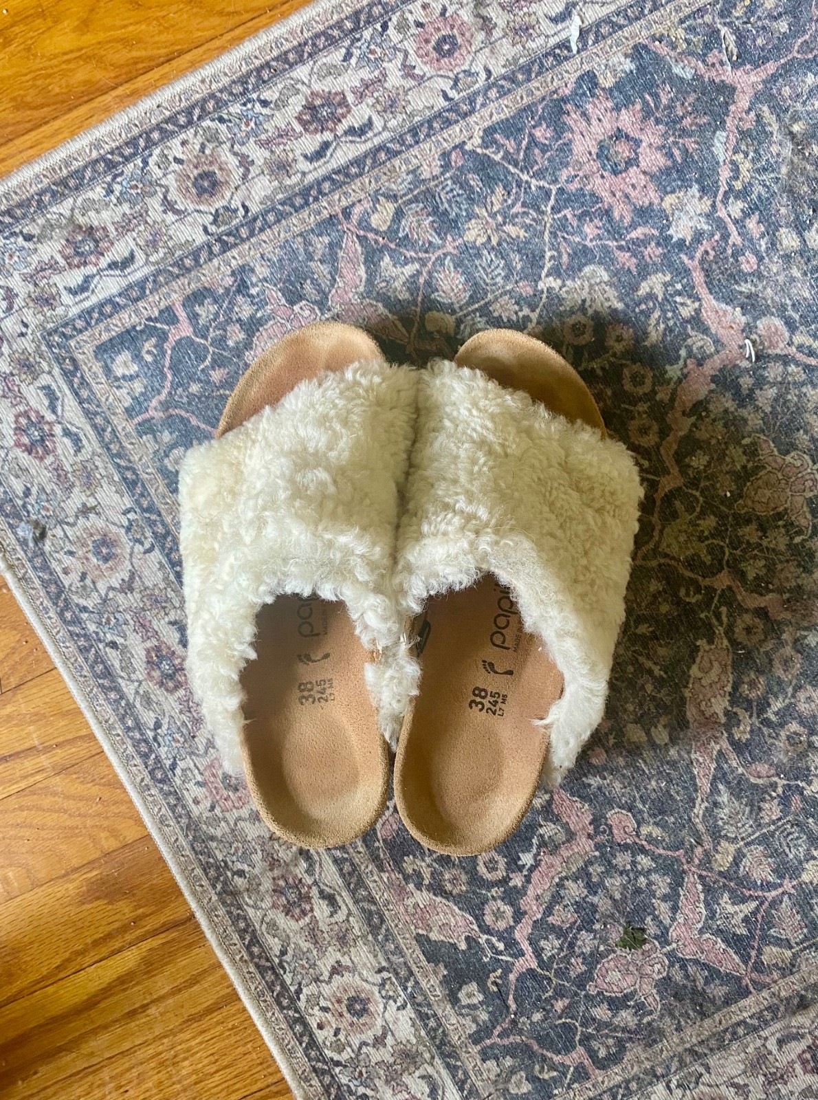 Birkenstock Namica Teddy Wedges Papillio Shearling Size 38 Eu/Size 7-7.5 US
