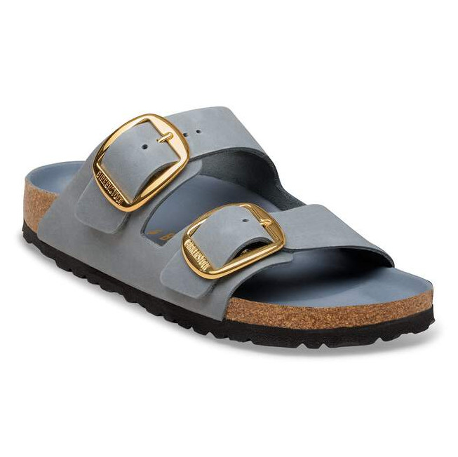 Birkenstock Arizona Big Buckle Oiled Leather Basalt Gray Unisex All Size EU