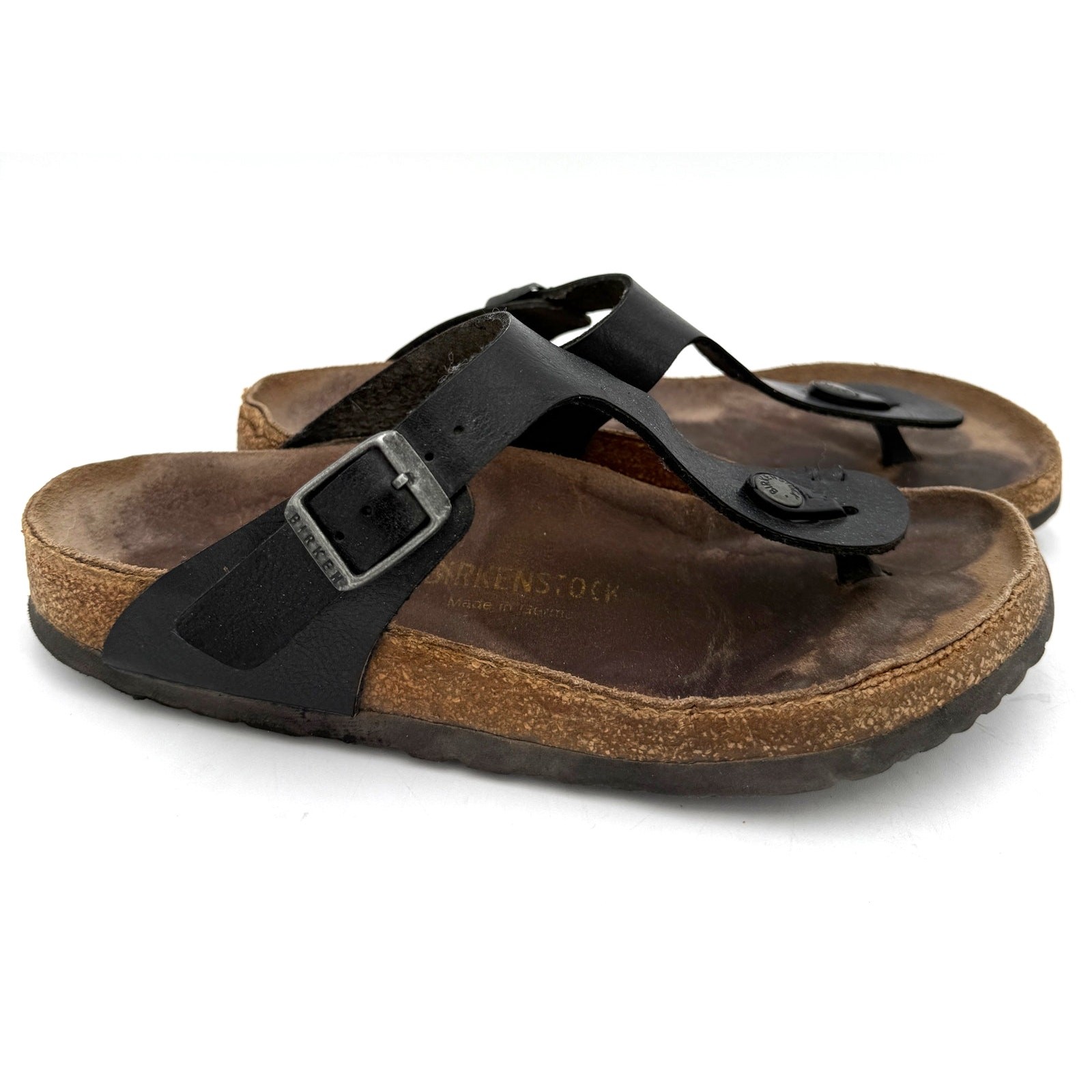 Birkenstock Gizeh Leather Thong Sandals Size 38 / 245
