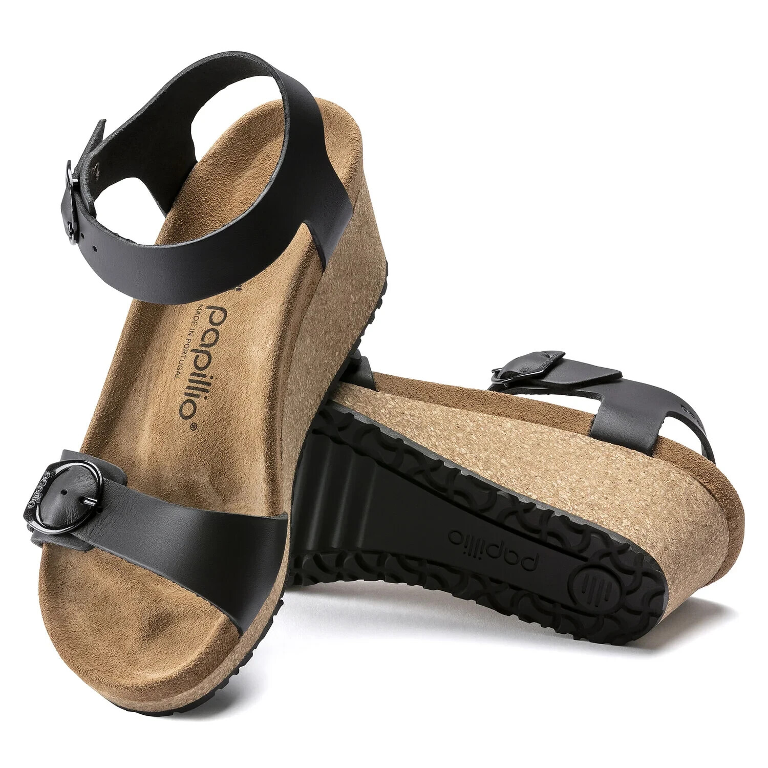 Birkenstock Papillio Soley Ring Buckle Sandal –  EU 37-40 Cognac and Black