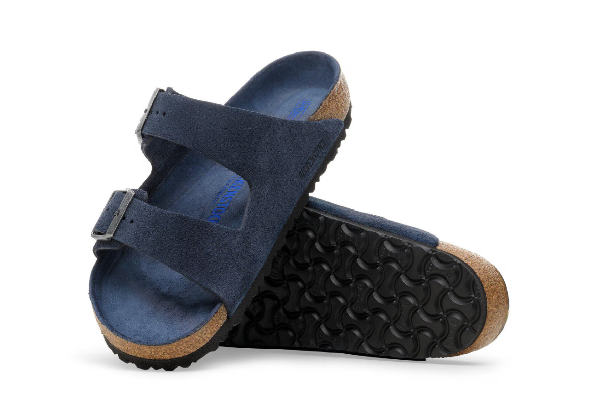 Birkenstock Arizona Soft Footbed Suede Leather NEW NAVY TONAL Color – All Size