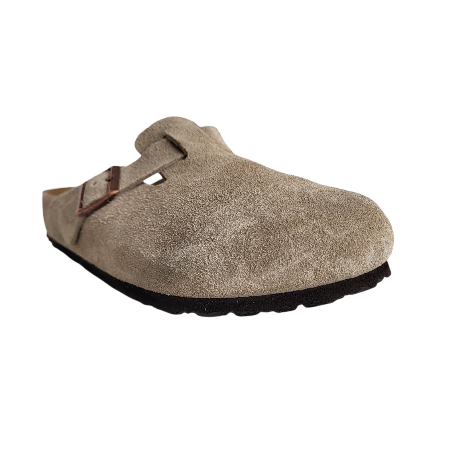 Birkenstock Boston Clogs Taupe Suede Men’s Size 42 EU 9-9.5 US
