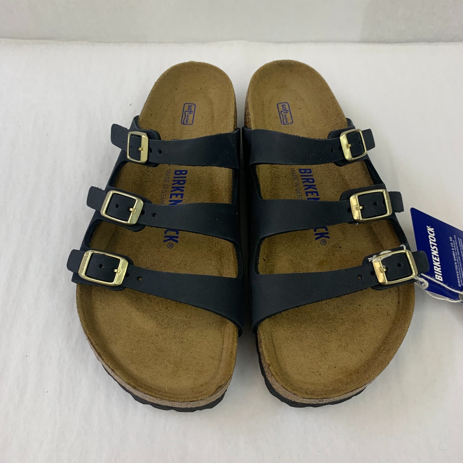 Birkenstock New w/o Box Florida Fresh Midnight Nubuck Soft Footbed N Select Size