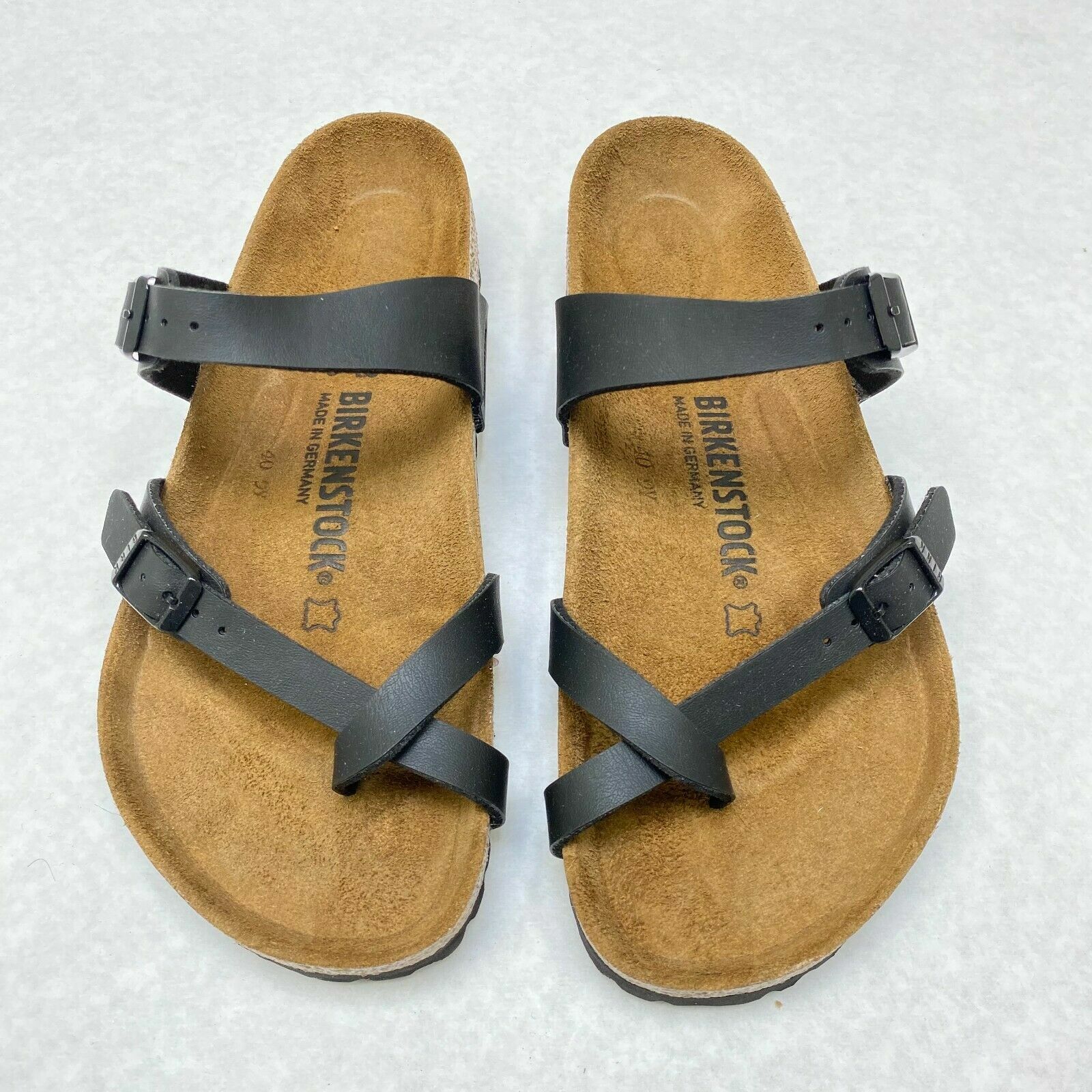 New with Box Birkenstock Mayari Black Birko-Flor Regular – Select Size