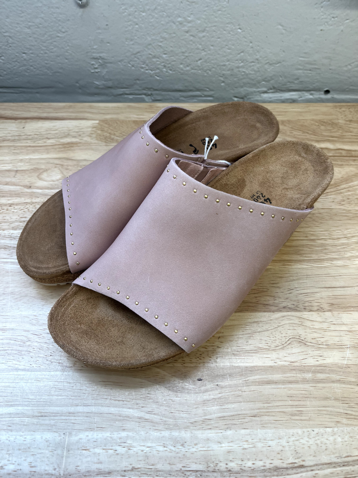 Women Birkenstock Papillio Namica Wedge Slide Sandals Soft Pink Size 40 EU