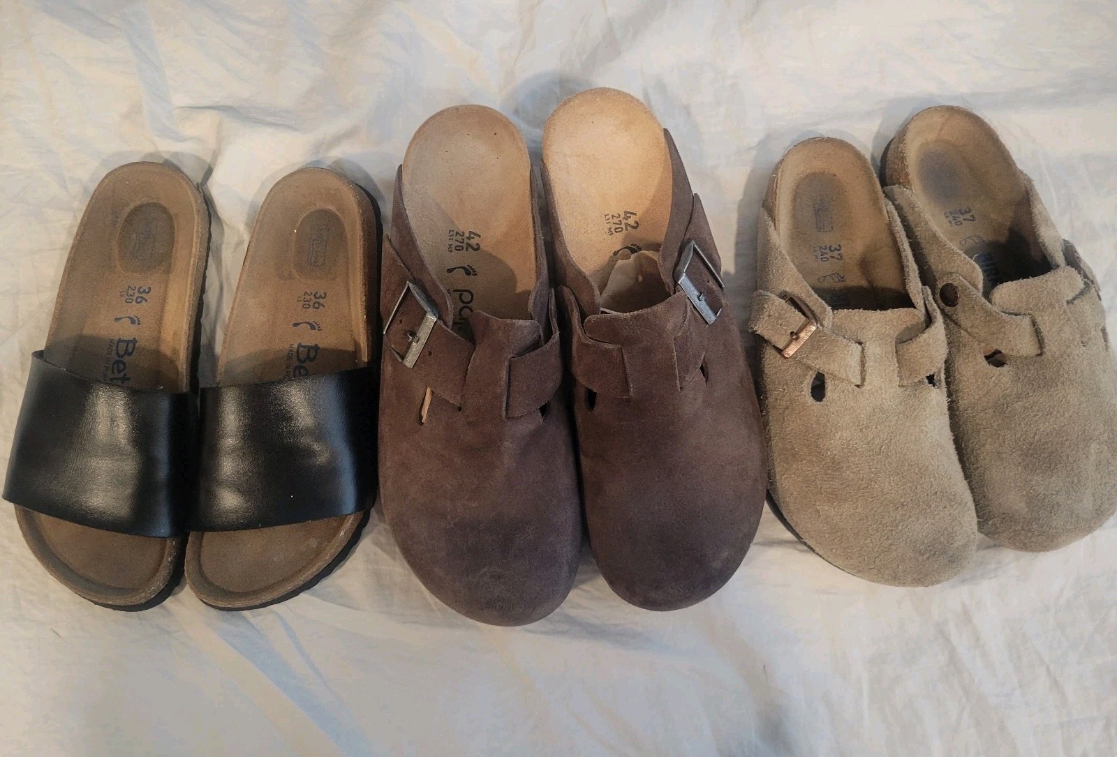 Women’s Birkenstock Papillio Clogs (42) + Sandals (37) + Betula Slides (36)