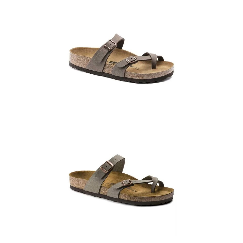 Birkenstock Mayari Birko-Flor Sandals Mocha ,Stone All Size New