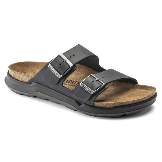 Birkenstock Arizona Crosstown Men Oiled Leather Sandals Rugged PU Sole NEW