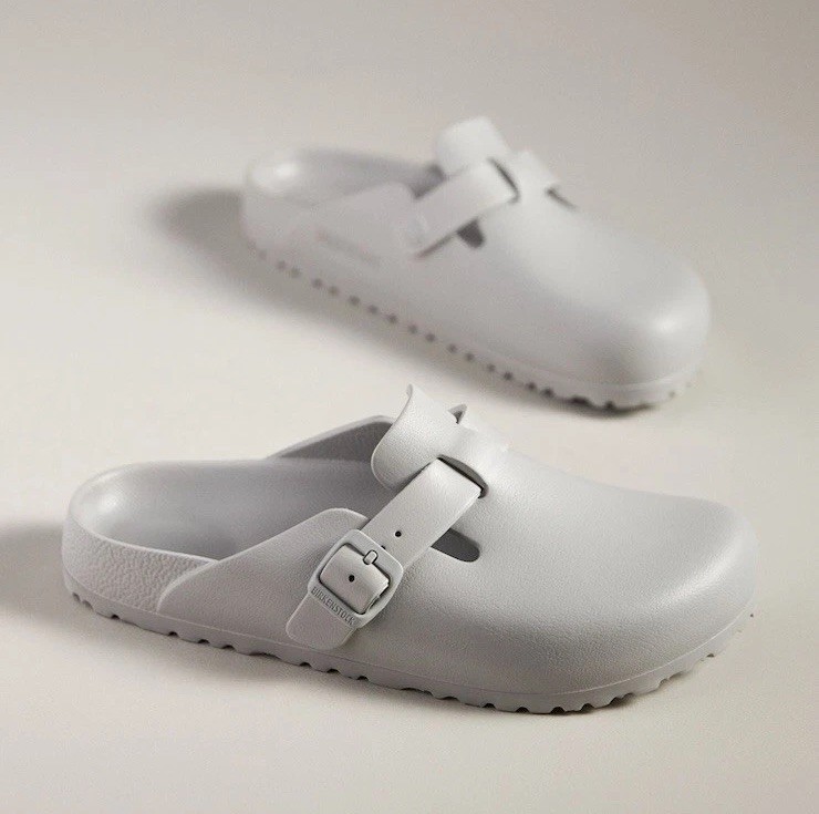 NWT Birkenstock Boston Eva Clogs Women’s Clog, Stone Coin Size W38 7/7.5